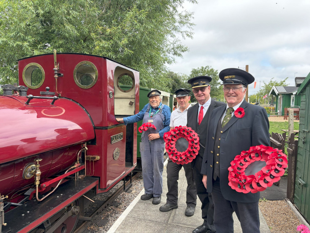 Volunteers at Hampton Kempton Waterworks Railway prepare to celebrate The Poppy Factory's centenary in Richmond (Image supplied)