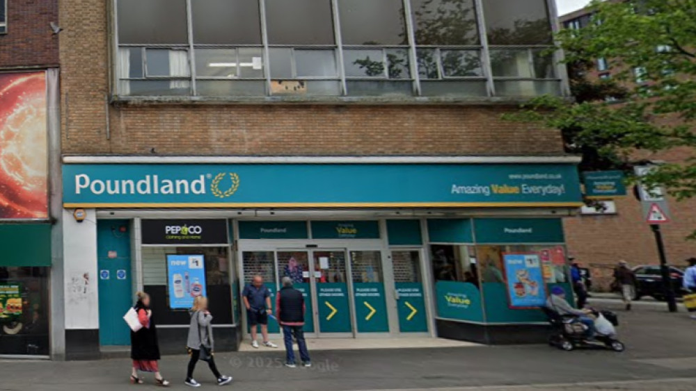 Officers responded to a report of an assault at Poundland on the High Street (image via Google Street View))