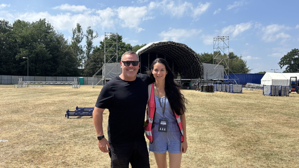 Festival organisers, Ian Rogers (left) and Sarah Elliot (right), are gearing up to open the gates to Solihull Fest this weekend (Photo: Nub News)