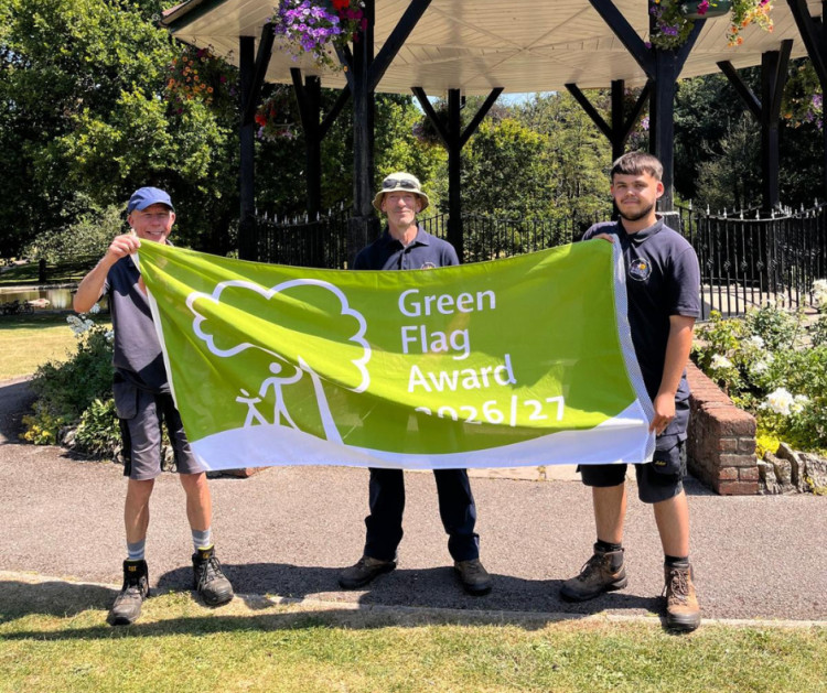 Shepton Mallet’s Collett Park has won a Green Flag Award for 2026, recognising it as one of the country’s best parks. (Supplied) 