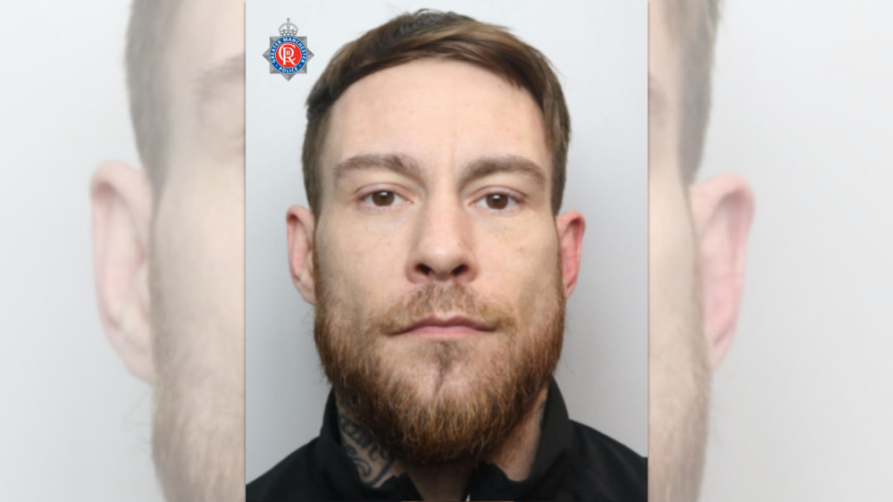 Officers are looking to find 36-year-old Michael Hill (pictured), who has links to Brinnington, Denton and Hyde (Image - GMP)
