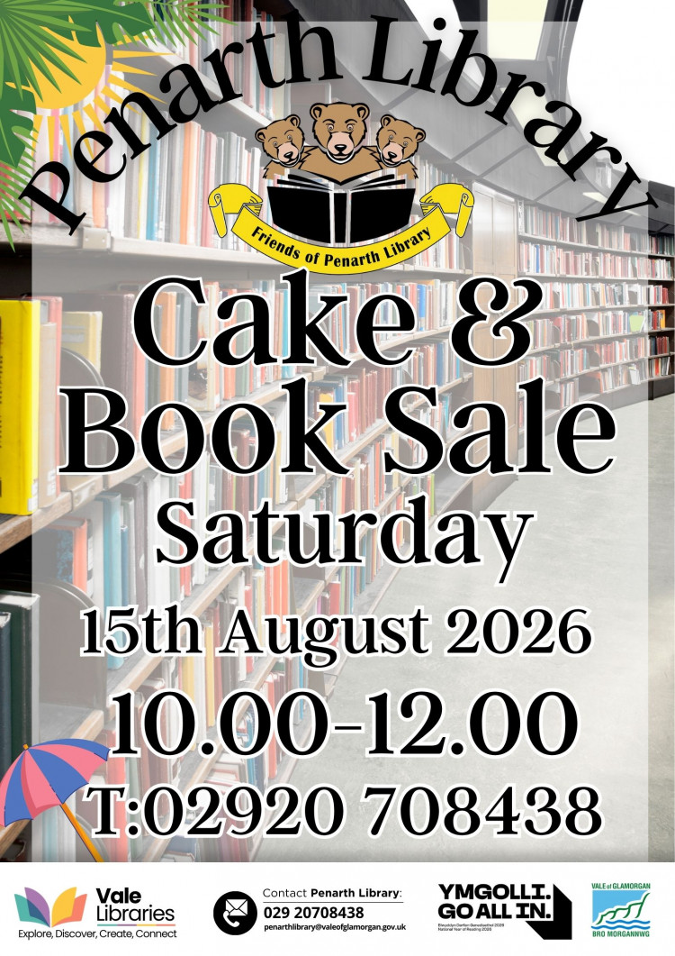 Friends of Penarth Library Cake and Book Sale
