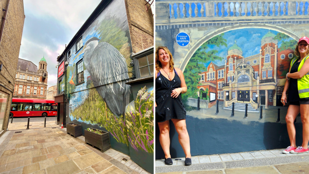 A new mural from Alice and Katie of A&K Art was unveiled on Hill Street, Richmond this week (credit: BeRichmond).