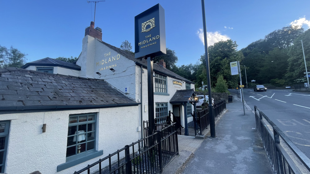 The Midland Pub is based at 26 Brabyns Brow, by the River Goyt, in Marple Bridge (Image - Nub News)