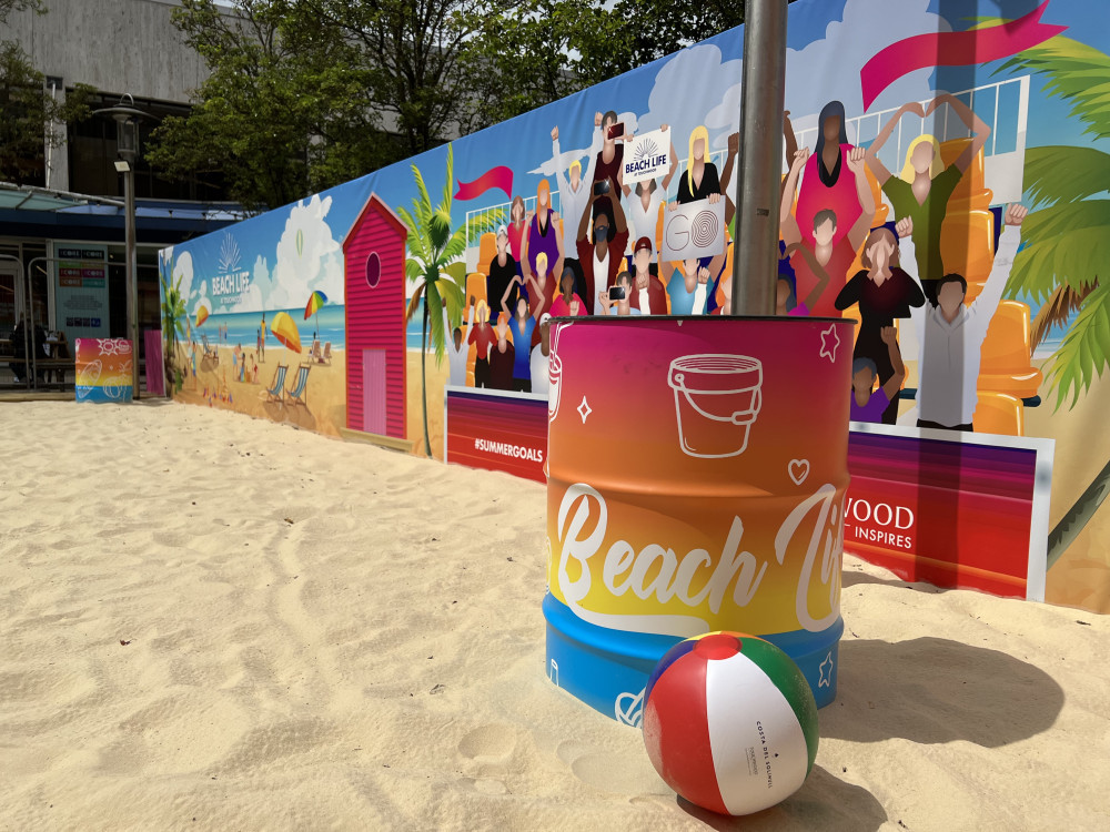 Touchwood’s popular summer beach returns to Theatre Square from 18 July to 31 August (image supplied)