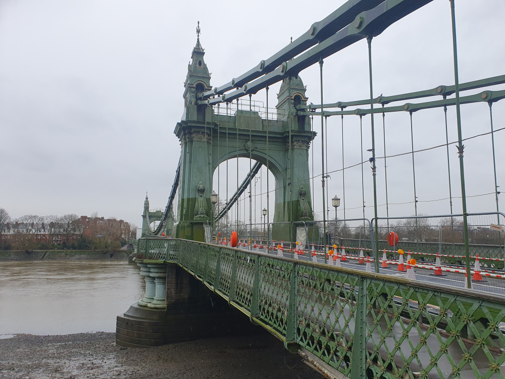 Hammersmith Bridge was built in 1887 and is one of the world’s oldest suspension bridges (Credit: LDRS)