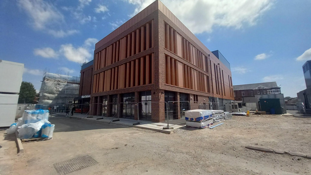 Works are well underway at Warwick Hospital (image via NHS SWFT)