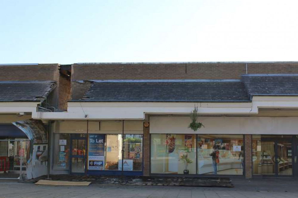 The shopping centre is being bulldozed to make way for the new development