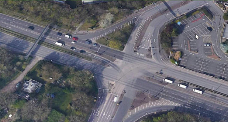 Works are due to start on the A45 Coventry Road/Damson Parkway/Terminal Road junction (image via SMBC)
