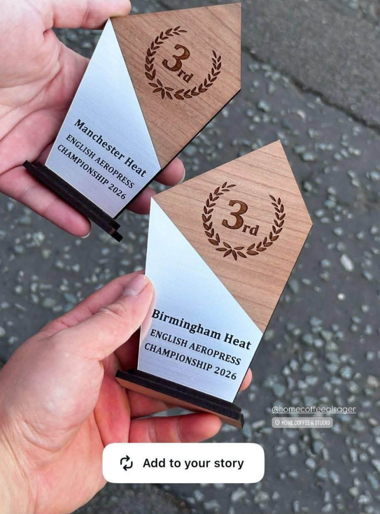 Two baristas from Alsager compete in the finals of the English AeroPress Championship 2026 in London tomorrow (Saturday). (Photo: Alex Melhuish)