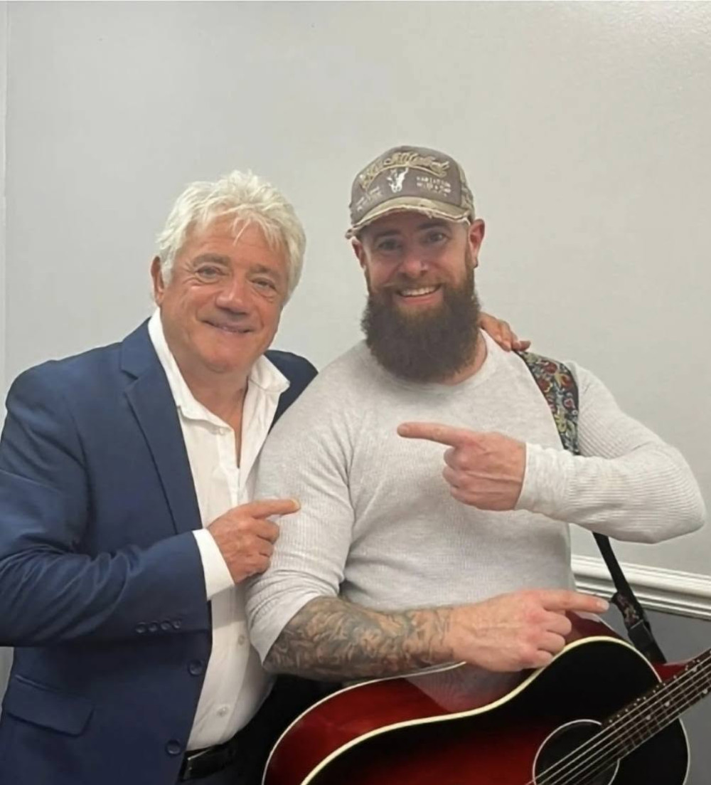 Sandbach's Jon Stevens with the late Kevin Keegan. (Photo: Jon Stevens) 