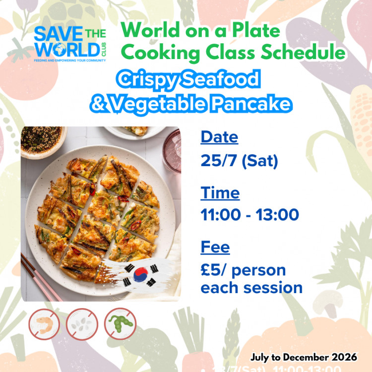 World on a Plate - Crispy Seafood & Vegetable Pancake