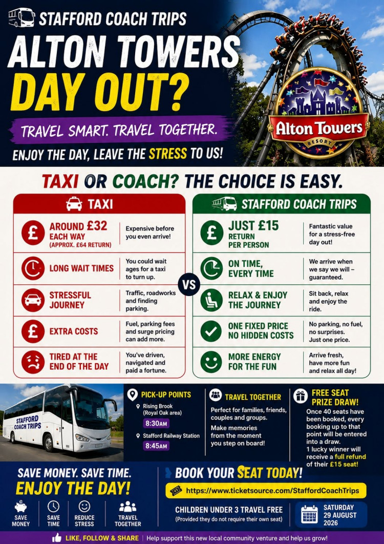 Alton Towers Day Trip (image via Stafford Coach Trips)