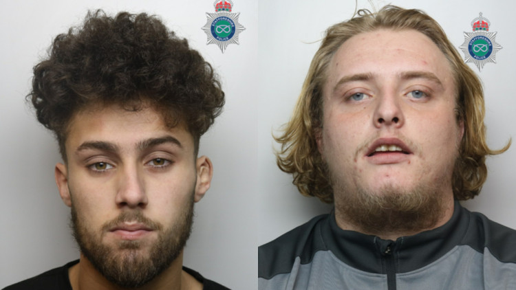 Bryon Baines (left) and Lennon Mutch (right) were sentenced at Stoke-on-Trent Crown Court (images via Staffordshire Police)