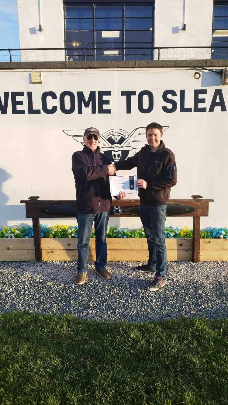 Flying high - physics teacher and private pilot, Dr Gavin Hammond (right), is launching a flying club at Alsager School. (Photo: Dr Gavin Hammond)  