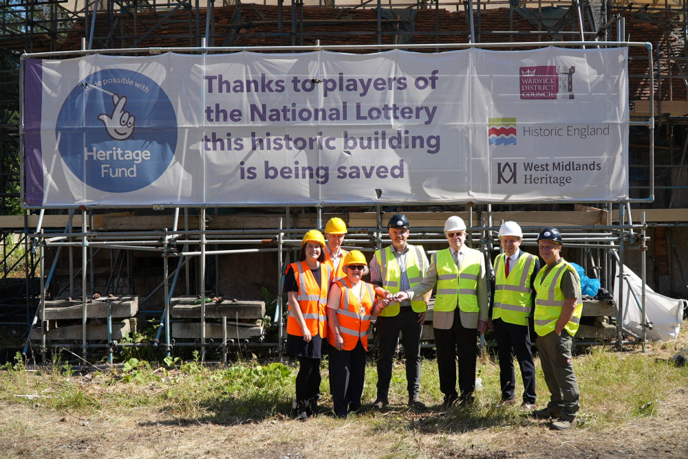 St Michael's Place keys handed-over to contractors (image supplied)