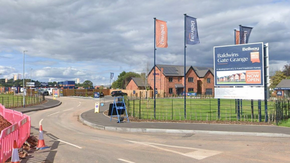The Baldwin's Gate Grange development (image via Google Street View)