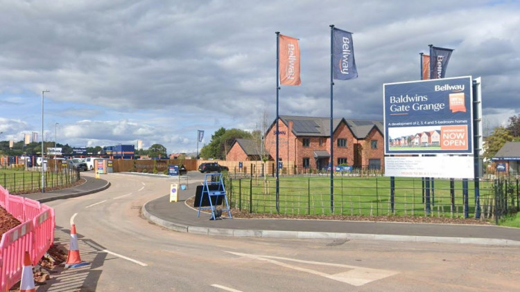 The Baldwin's Gate Grange development (image via Google Street View)