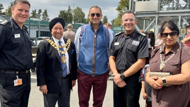 Dr Neil Shastri-Hurst joined local residents at the Solihull Fire Station Open Day (Image supplied)
