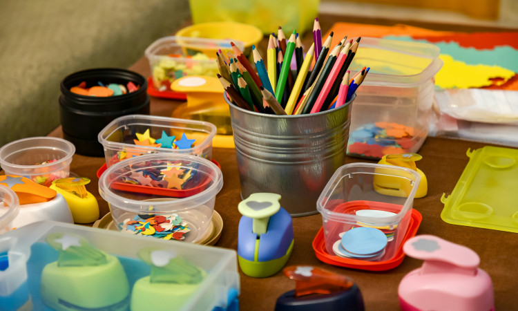 Join artist Caroline every Thursday during the school holidays at Staircase House for some exciting craft adventures. A different craft each week, all materials provided (Image - Jorge Franganillo)