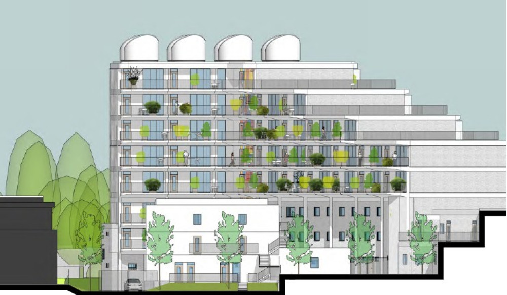 How Crewe's Breeden House would look with the new apartments (Photo: CEC Planning).