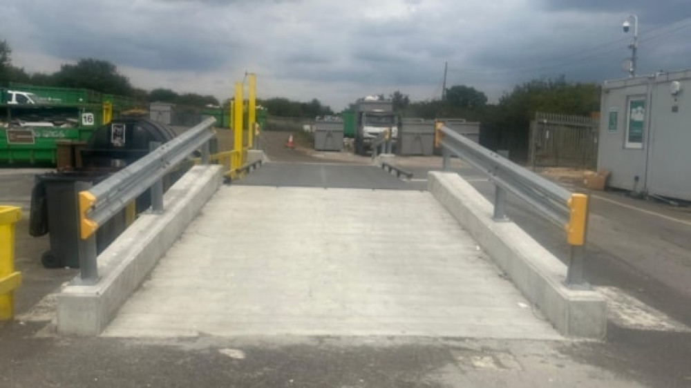 The new weighbridge at Linford.