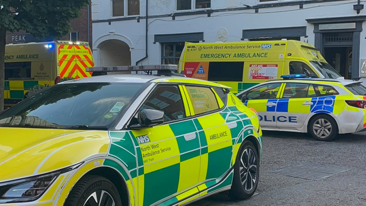 Cheshire Police have shared an update following an incident in Market Place, Macclesfield (Credit: Warren Nesbit)