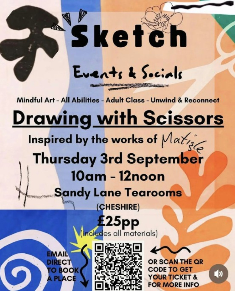 Drawing With Scissors Art Retreat (inspired by Matisse’s ‘Cut Outs’)