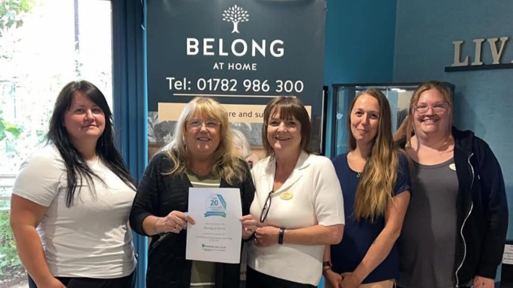 Belong at Home Newcastle-under-Lyme carers celebrate nine years of success (image via Belong)