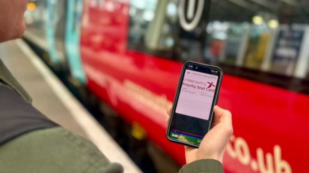 CrossCountry launches the industry's first digital Priority Seating Card to support accessible travel. Photo: CrossCountry) 