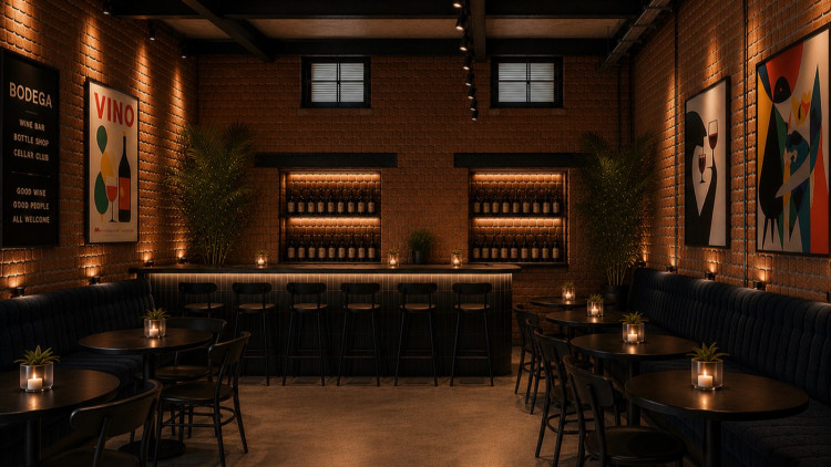 Bodega, a new European-inspired wine bar, will be opening at Weir Mill, the new neighbourhood based under Stockport Viaduct (Image supplied)