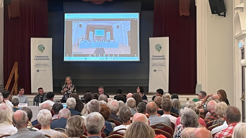 Locals gathered at Richmond Council's Community Conversation event to share opinions on Heathrow Airport expansion plans (credit: Richmond Council).