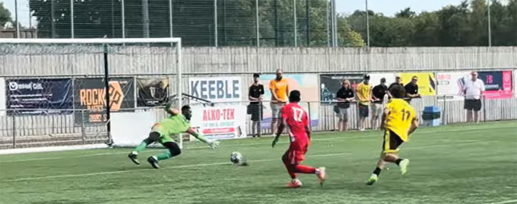 Lewis Rowe opens the scoring for Rocks.