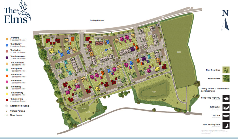 Site plan unveiled for The Elms ahead of homes going on sale next month (supplied) 