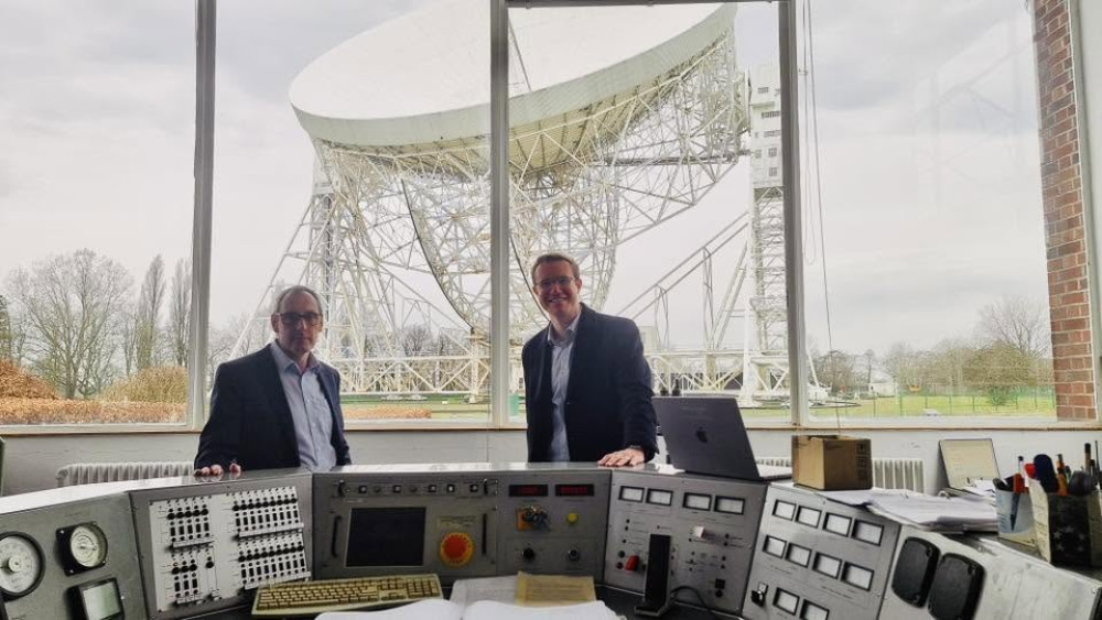 Macclesfield MP Tim Roca has shared an update on the funding situation affecting Jodrell Bank (Credit: Tim Roca MP)