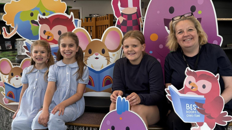 Life-sized cardboard cutouts of the characters will be touring libraries across the county (image via Staffordshire County Council)