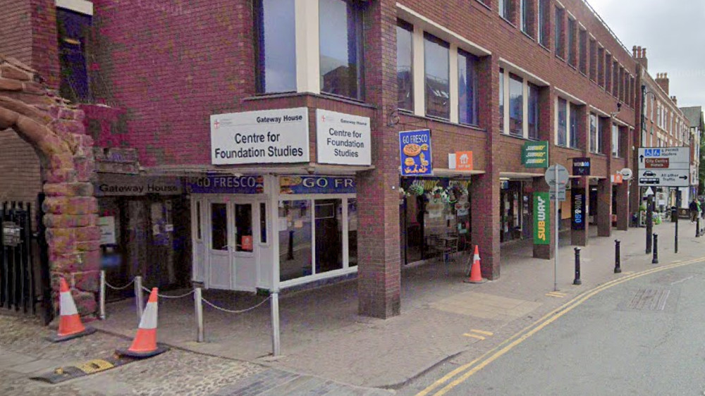 The University of Chester has submitted plans to transform part of Gateway House into a new digital hub (Image via: Google)