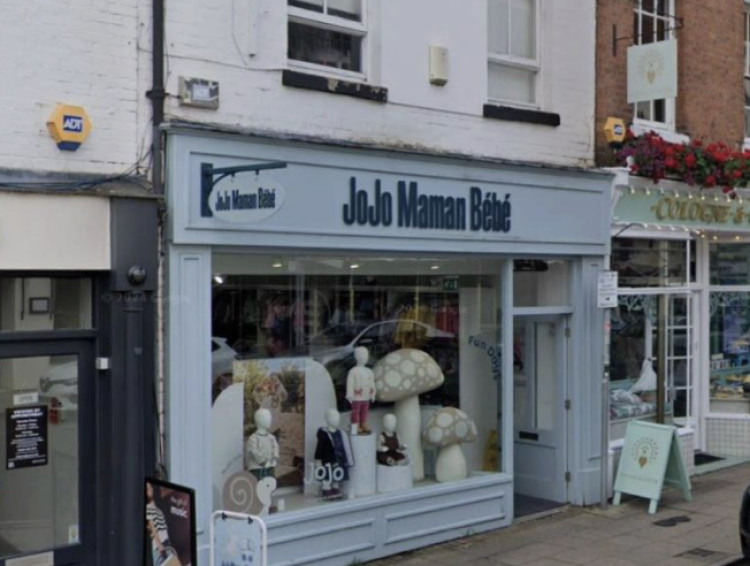 JoJo Maman Bebe in Leamington will revamp its Regent Street shopfront (image via planning application)