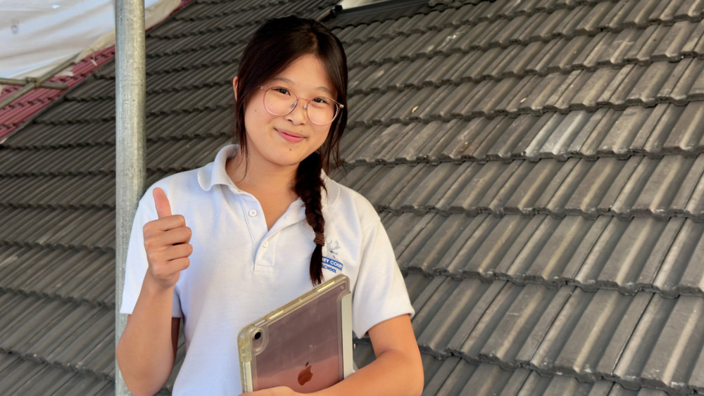 Hilary, a student at Grey Court School, won the Age 15 category in the Institute of Physics' Eurekas competition (credit: Image supplied).