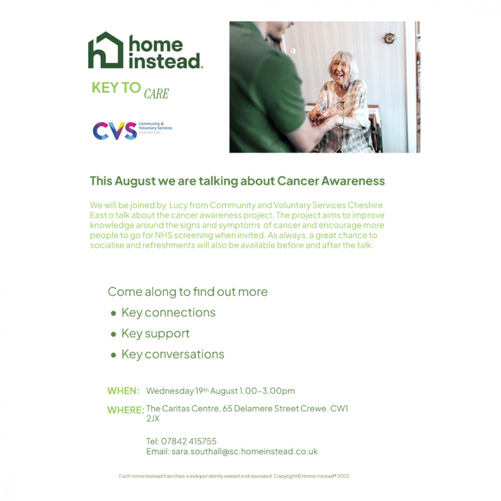 August Key to Care session Cancer Awareness