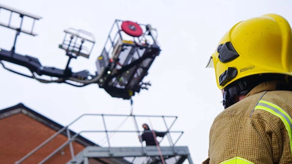 Staffordshire Police is now appealing for information following the fire (image via Staffordshire Fire and Rescue Service)