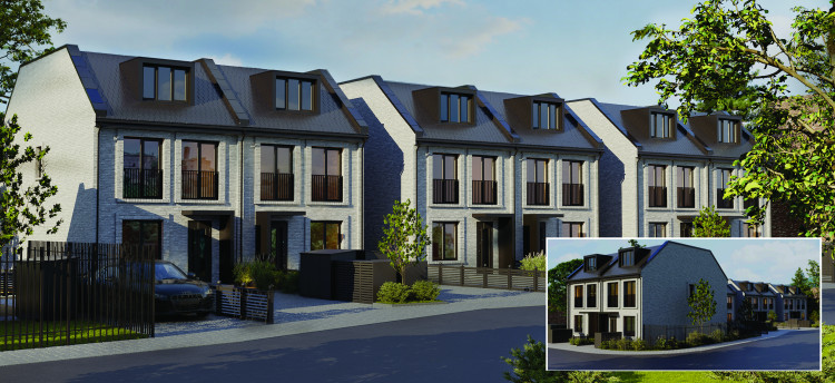 The projected new homes. 