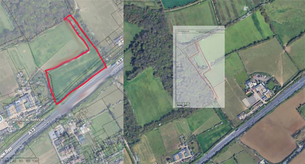 The two sites near Langdon Hills Country park that could be sold off
