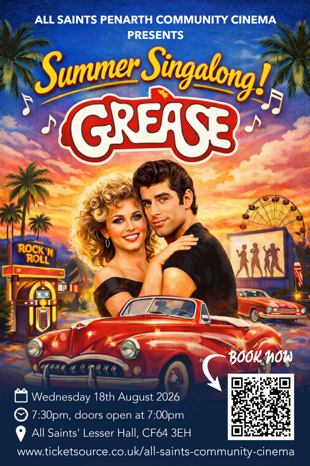 ALL SAINTS COMMUNITY CINEMA - GREASE: SUMMER SING-A-LONG