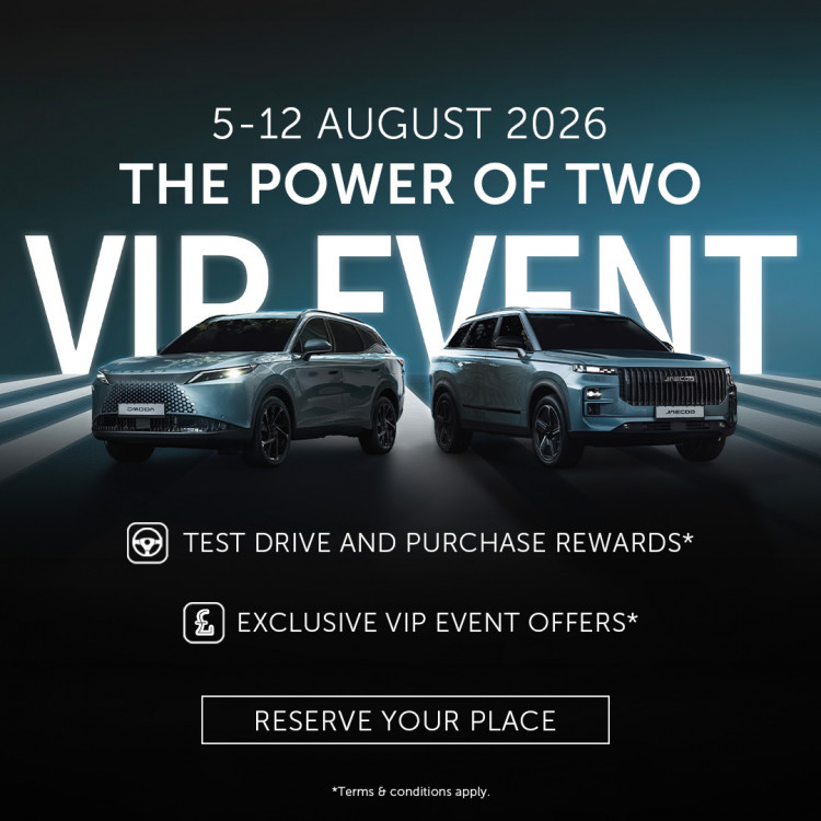 OMODA & JAECOO 2-Year VIP Event – Test Drive & Win Instant Prizes