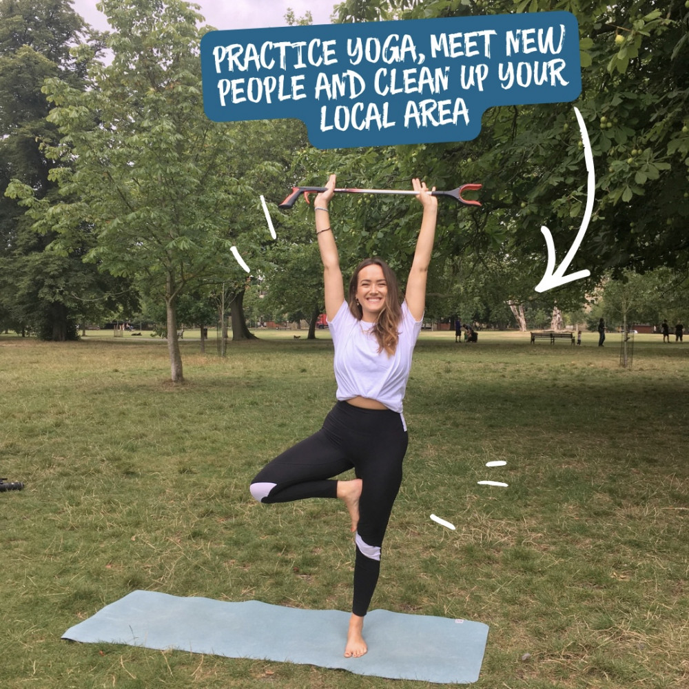 Yoga and Litter Clean-up