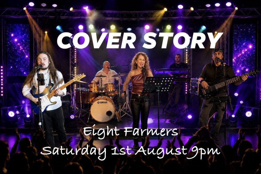 Cover Story band Live at the Farmers