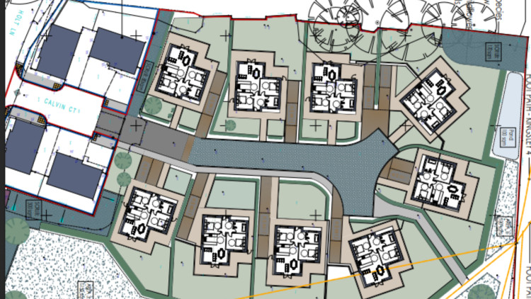 Calvin Court Site Plan (image via Hammonds Construction Ltd / LDRS)