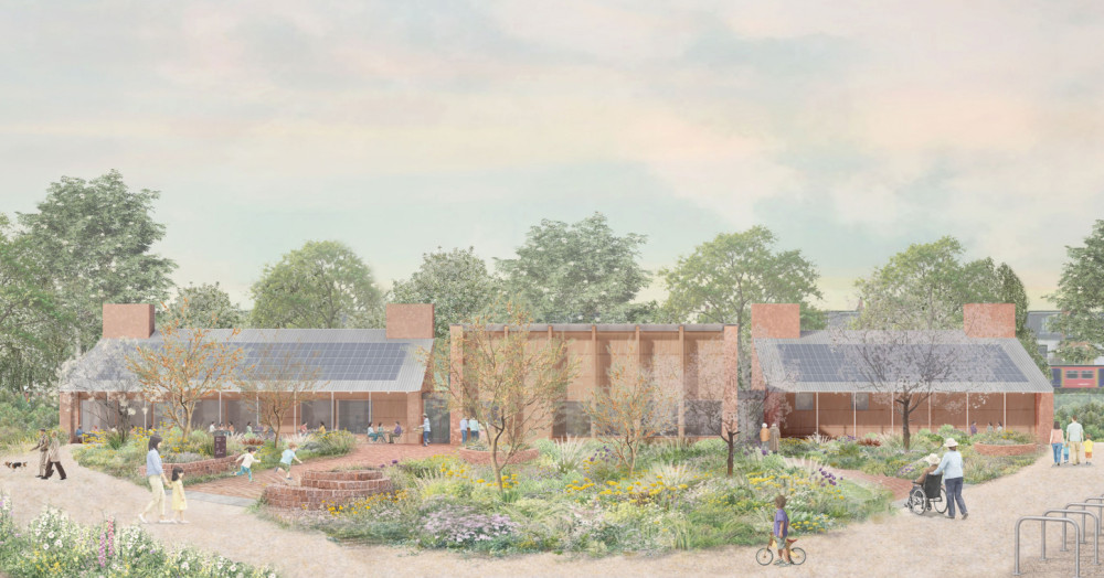 Visualisation of the proposed redevelopment of Vine Road Recreation Ground, Barnes. (Credit: Studio Weave/Barnes Common Ltd/Richmond)