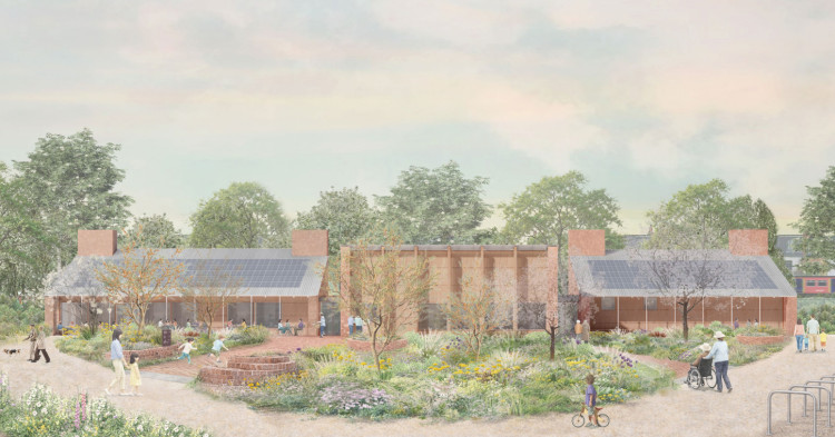 Visualisation of the proposed redevelopment of Vine Road Recreation Ground, Barnes. (Credit: Studio Weave/Barnes Common Ltd/Richmond)